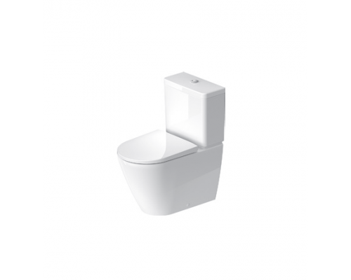 Унитаз, Duravit, D-Neo, напольный, шгв 370-650-400, WonderGliss, цвет-белый