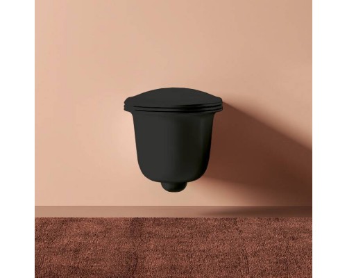 Унитаз, Artceram, CHIC, подвесной, шг 380-530, цвет-черный матовый