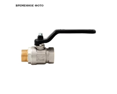 Кран НВ 3/4' черная ручка IDEAL