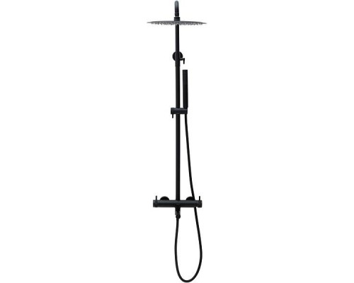 Allen Brau Priority Душевая стойка 27,7x50,9x123,2h см, излив 11,4 см, цвет: черный мат. 5.31A10-31