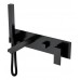 Boheme Qubic Смеситель для ванны встроенный 42x18,8x10h см, цвет: black 474-2-B