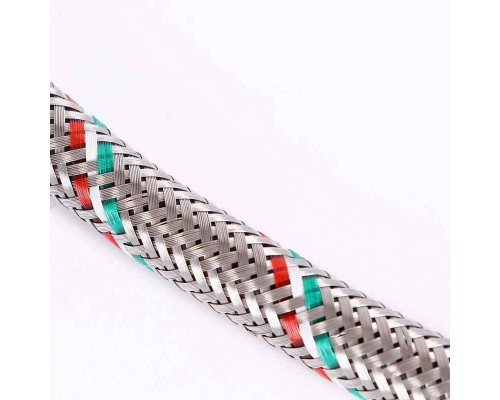 Гибкая подводка для воды UNI-FITT НВ 1/2" 80 см оплетка из нержавеющей стали Гибкая подводка для воды UNI-FITT НВ 1/2" 80 см оплетка из нержавеющей стали