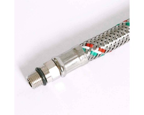 Гибкая подводка для смесителя UNI-FITT М10х1 - 1/2" 50 см оплетка из нержавеющей стали Гибкая подводка для смесителя UNI-FITT М10х1 - 1/2" 50 см оплетка из нержавеющей стали
