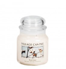 Декоративная свеча Village Candle Хлопок и лен (389 грамм)
