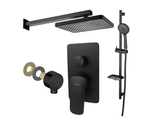 AQ1074MB ВЕГА Set 4 в 1 (AQ1046MB+AQ2081MB+AQ2454MB+AQ2011MB), матовый черный AQ1074MB