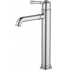 AQ1504CR КЛАССИК смеситель для раковины высокий 235, без донного клапана AQ1504CR