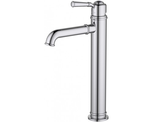 AQ1504CR КЛАССИК смеситель для раковины высокий 235, без донного клапана AQ1504CR