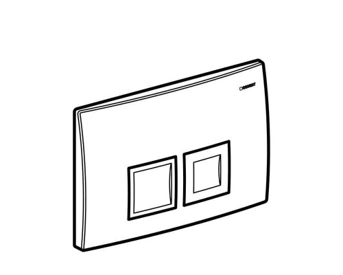 Кнопка смыва Geberit Delta50, хром