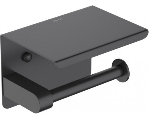 AQ4939MB ЕВРОПА бумагодержатель с полкой, матовый черный AQ4939MB
