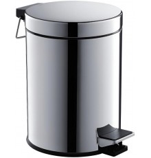 AQ4991CR корзина для мусора с педалью, 5л, полир. хром AQ4991CR