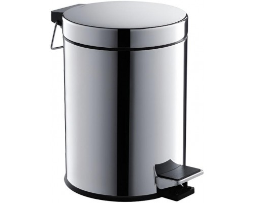 AQ4991CR корзина для мусора с педалью, 5л, полир. хром AQ4991CR