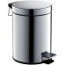 AQ4991CR корзина для мусора с педалью, 5л, полир. хром AQ4991CR
