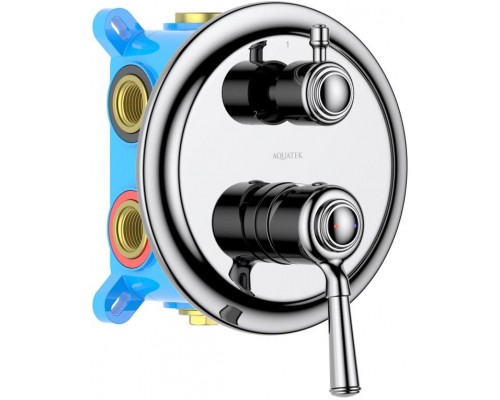 AQ1547CR КЛАССИК смеситель для ванны 3 режима (внешняя и скрытая часть) AQ1547CR