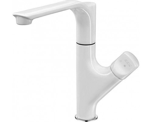 104118063EX MYRA смеситель для кухни белый /хром 104118063EX