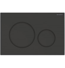 115.882.16.1 Клавиша смыва Sigma 20, двойной смыв, к 111.300/350/361/362/380/390/796 черный матовый лак, легко чистящееся покрытие, черный 115.882.16.1