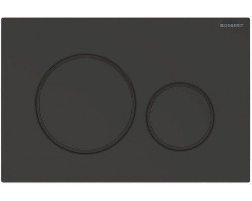 115.882.16.1 Клавиша смыва Sigma 20, двойной смыв, к 111.300/350/361/362/380/390/796 черный матовый лак, легко чистящееся покрытие, черный 115.882.16.1