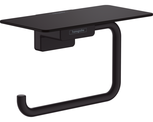 41772670 HG AddStoris бумагодержатель с полкой матовый черный 41772670