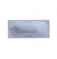 AQ8050FH-00 ГАММА ванна чугунная эмалированная 1500x750 в комплекте с 4-мя ножками и 2-мя ручками AQ8050FH-00