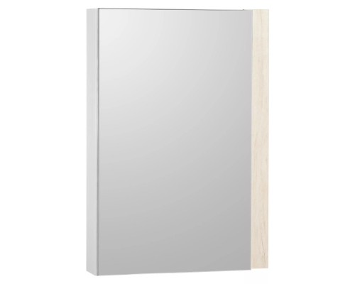 1A257702AHB20 Зеркальный-шкаф Кантри 55 Белый/Дуб Верона 1A257702AHB20
