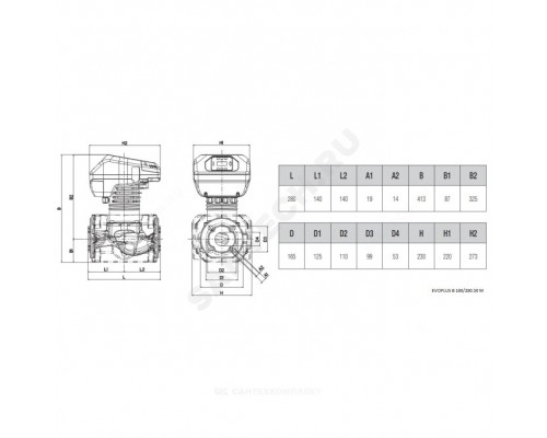 Насос циркул EVOPLUS B 180/280.50 M PN16 230В DAB 60150976