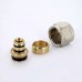 Соединитель обжим-В никелированный конусный UNI-FITT 16х1/2"К