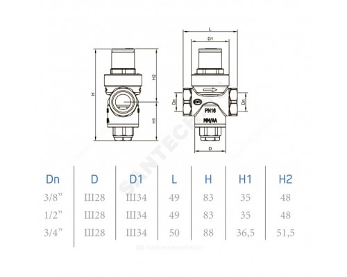 Регулятор давл порш Ду20 Ру16 м/м Рн1-5,5 OR 0232.020
