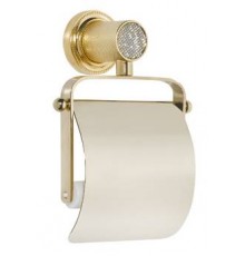 Держатель туалетной бумаги Boheme Royal Crystal 10921-G с крышкой, золото|
				
				
					10921-G