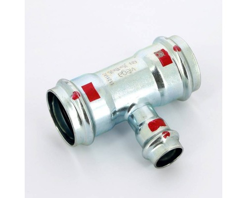 Тройник пресс оцинкованная сталь Prestabo VIEGA 35х18х35