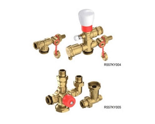Узел смесит R557RK 1" комплект байпасс Giacomini R557KY004 Узел смесит R557RK 1" комплект байпасс Giacomini R557KY004