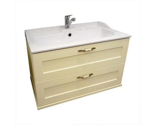 1A1863K0LBPR0 Набор: 1A186301LBPR0 Тумба-умывальник Леон 80 Дуб бежевый/ 1A708031FB010 Раковина Фабиа 800 белая 1A1863K0LBPR0