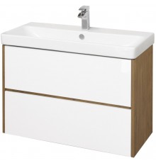 1A2519K0SDZ90 Набор: 1A251901SDZ90 Тумба-умывальник Сканди 90 Бел/Дуб Рустикальный/ 1WH501629 Раковина Адриана 90 1A2519K0SDZ90