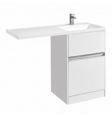 1A2359K0LH010 Набор: 1A235901LH010 Тумба-умывальник Лондри 60/ 1A72243KLH010 Раковина Лондри 120 правая, бел. 1A2359K0LH010