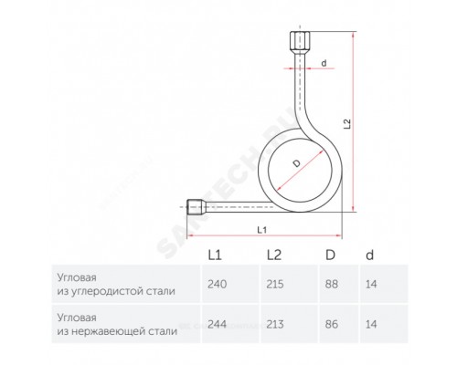 Устройство отборное ст угл М20х1,5х1/2" ВР/НР Росма 00000012664