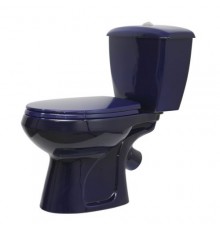 43355110202 Унитаз-компактЭлиссаСтандарт/ синий, нижний подвод воды, косой выпуск (старый арт. 43355130202) 43355110202