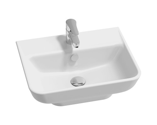 STRUKTURA EGF112-00 Раковина 50x40 с отв.для смесителя,сл.пер.,белый EGF112-00