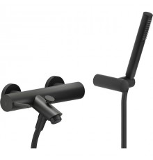 LV00110BM LIVE смеситель для ванны с ручным душем матовый черный LV00110BM