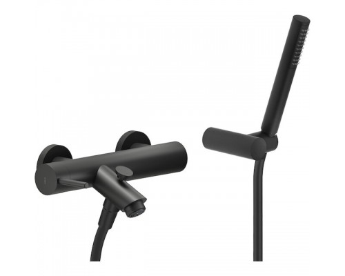 LV00110BM LIVE смеситель для ванны с ручным душем матовый черный LV00110BM