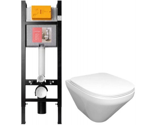 E21774RU-00 Унитаз c инсталляцией 40 см Jacob Delafon Modern Life, сиденье тонкое микролифт, (E33131RU-NF+E77168+E77725) E21774RU-00