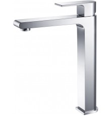 AQ1404CR ЛИРА смеситель для раковины высокий 237, без донного клапана AQ1404CR