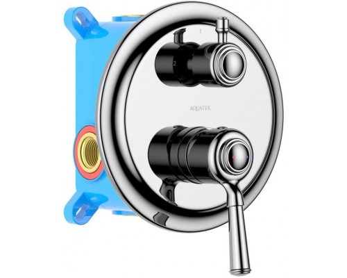 AQ1546CR КЛАССИК смеситель для ванны 2 режима (внешняя и скрытая часть) AQ1546CR