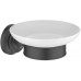 AQ4503MB КЛАССИК мыльница, матовый черный AQ4503MB