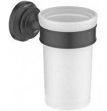 AQ4527MB КЛАССИК стакан с держателем, матовый черный AQ4527MB