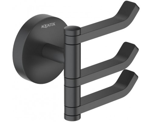 AQ4632MB БЕТТА крючок тройной, матовый черный AQ4632MB