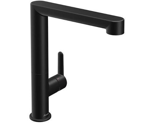 Смеситель кухонный с поворотным изливом без донного клапана PU 016.20 черный X070183