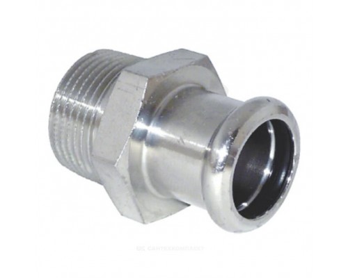 Муфта нерж AISI316L Дн88,9х3" Ру16 пресс/НР Inoxpres RM 187300088