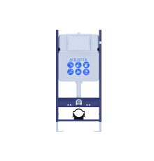 INS-0000014 Aquatek ECO Standart 50 (без верхней планки) Монтаж рама для подв унитаза, 1130500100+звукоизоляционная прокладка INS-0000014