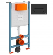 800-1874 Комплект: инсталляция Core 732-5800-01 и панель смыва Root R 740-2211 цвет черн мат, 3/6 л, глубина установки 12 см. Все крепежи в комплекте 800-1874