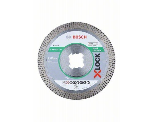Алмазный отрезной диск Best for HardCeramic X-LOCK 125x22,23x1,4x10 (2608615135)