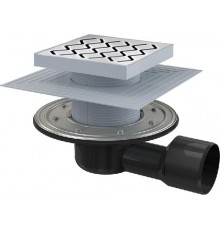 Сливной трап SN501 105х105/50 - stainless X01435