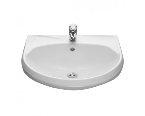 131118S0011B0 Умывальник Вест с переливом белый (требуются кронштейны 1.8937.0.S99.980.5) 470х575 1.3111.8.S00.11B.0